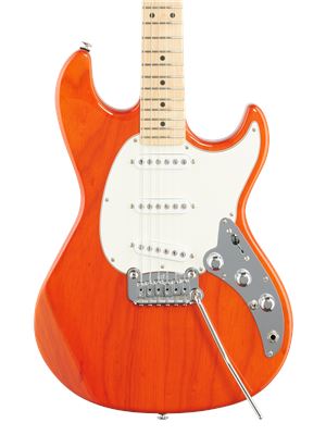 G&L Fullerton Deluxe Skyhawk Electric Guitar with Gig Bag Clear Orange